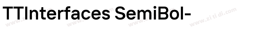 TTInterfaces SemiBol字体转换